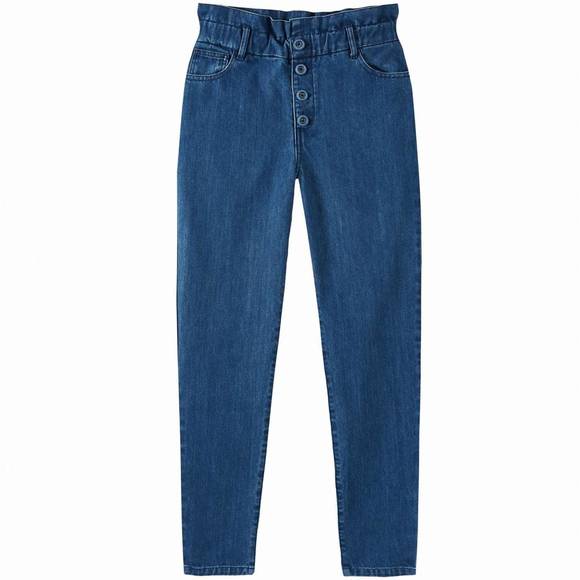 NEW EMILE & IDA women's organic cotton trousers in denim - Picture 1 of 2